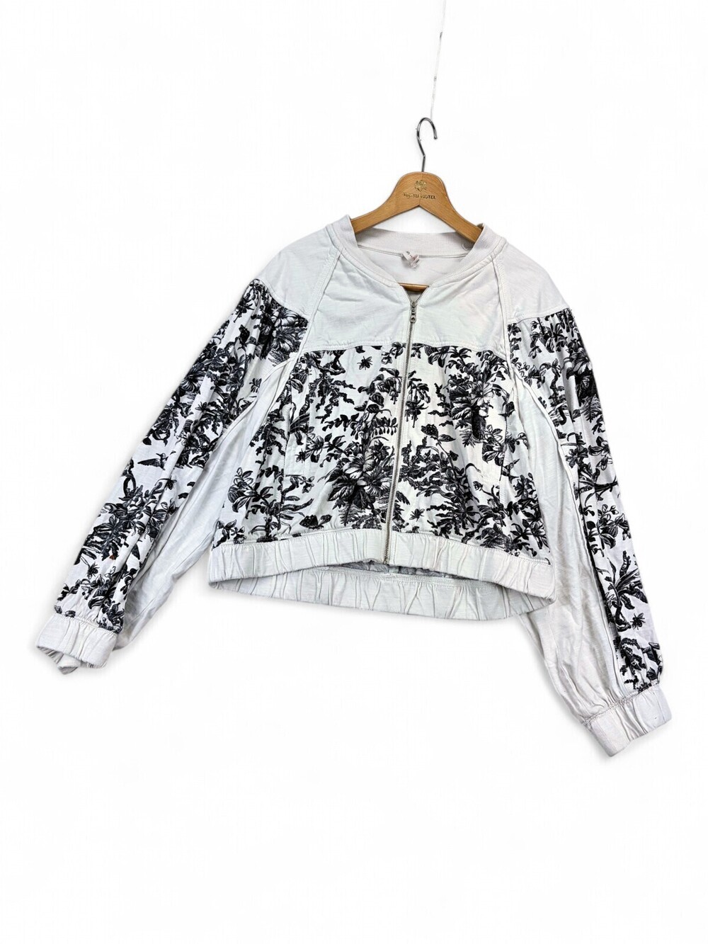Daily Practice Floral Zip-Up Utility Jacket Women's M